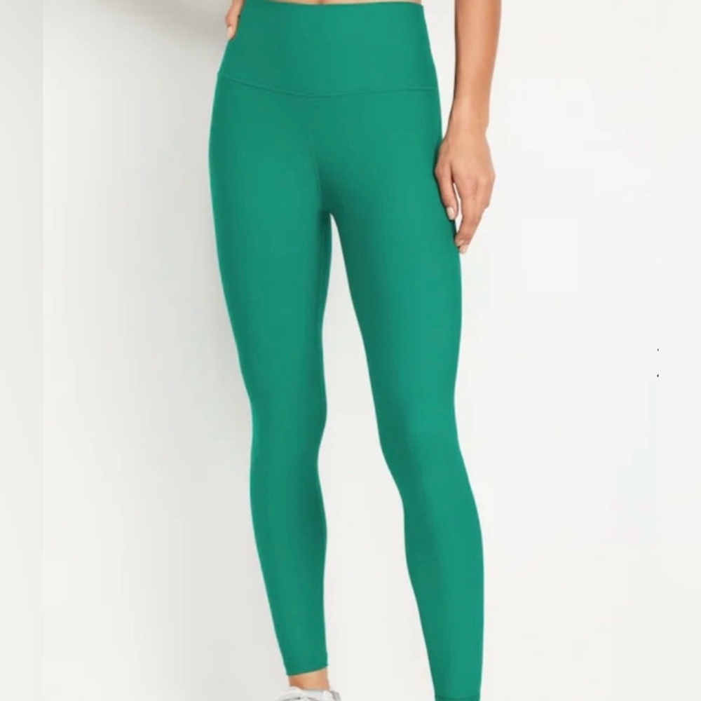 Old Navy Active Green PowerSoft Leggings